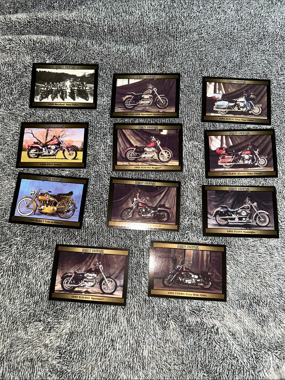 Harley-Davidson Motorcycle vintage Collectible Cards